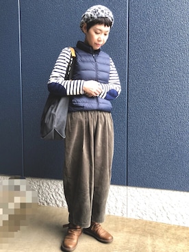 「QWSTION（クエスション）のアイテム」を使った、kcocoronさん（レディース・160cm）の秋コーディネート