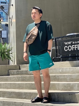 「THE NORTH FACE（ザノースフェイス）のアイテム（パンツ）」を使った、JI-KENさん（メンズ・168cm）の春コーディネート