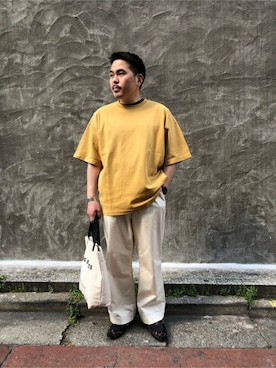 「417 EDIFICE（フォーワンセブンエディフィス）のアイテム（バッグ）」を使った、JI-KENさん（メンズ・168cm）の春コーディネート