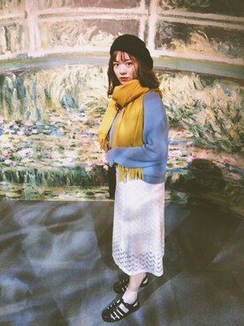 「juju（ジュジュ）のアイテム」を使った、LETICIAさん（レディース・163cm）の冬コーディネート
