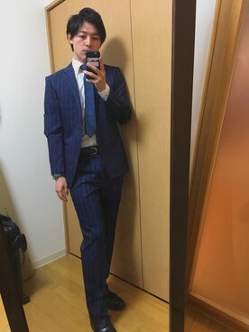 「ONLY（オンリー）のアイテム（スーツジャケット）」を使った、Ko Okamotoさん（メンズ・170cm）の春コーディネート
