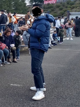 「Scye（サイ）のアイテム（デニムパンツ）」を使った、Fumiさん（メンズ・170cm）の冬コーディネート