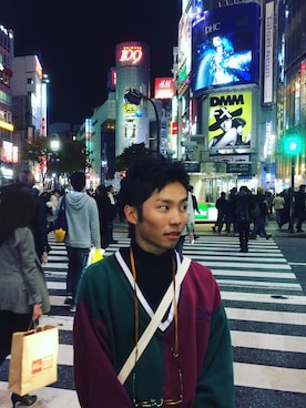 「DRESS CODE（ドレスコード）のアイテム」を使った、ハニーノさん（メンズ・165cm）の冬コーディネート
