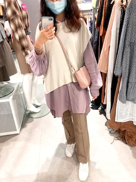 妤さん（レディース・156cm）の秋コーディネート