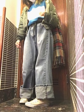 「H&M（エイチ・アンド・エム）のアイテム（バレッタ/ヘアクリップ）」を使った、COCOさん（レディース・155cm）の冬コーディネート
