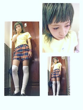 「ニーハイソックス」｜COCOさん（レディース・155cm）の夏コーディネート