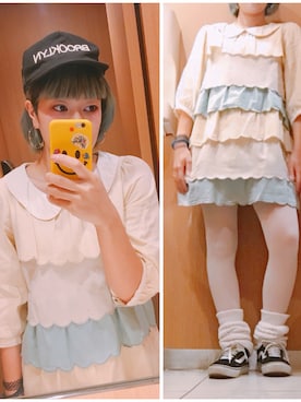 「ルーズソックス」｜COCOさん（レディース・155cm・30代）の春コーディネート
