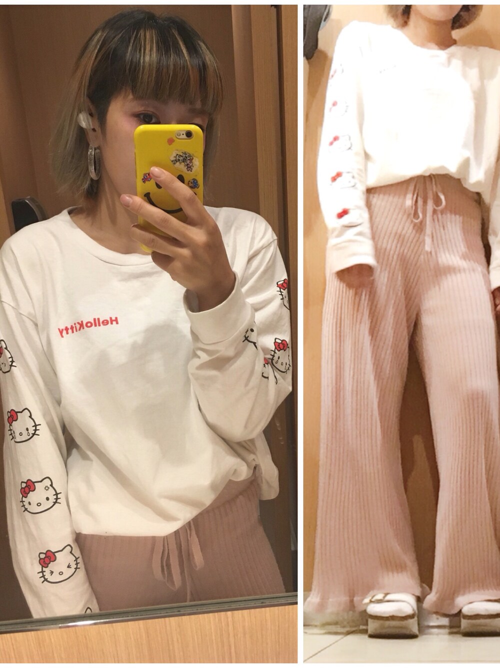 ホワイト系のTシャツ/カットソーを着用したレディースの夏コーディネートの1枚目の写真