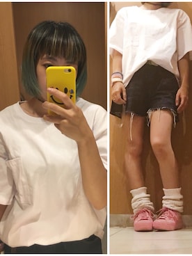 「シロティー」｜COCOさん（レディース・155cm）の夏コーディネート