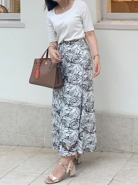 「TORY BURCH（トリーバーチ）のアイテム」を使った、NANAHO_155cm(相互)さん（レディース・155cm）の春コーディネート