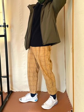 「フユコーデ」｜「アイテム（ダウンジャケット/コート）」を使った、unagimonjuさん（メンズ・175cm）の冬コーディネート