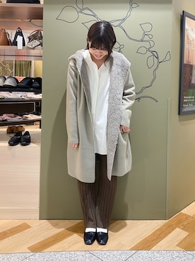 「コーディガン」｜「アイテム（その他アウター）」を使った、なぽっぷさん（レディース・160cm）の秋コーディネート