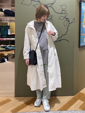 「レイヤード風」｜「アイテム（その他）」を使った、なぽっぷさん（レディース・160cm）の冬コーディネート