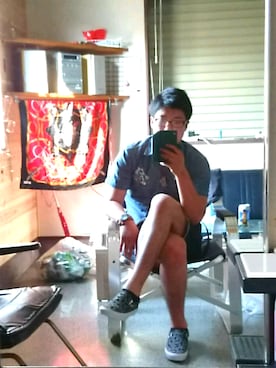 「TEDMAN（テッドマン）のアイテム」を使った、Rumina Dei -Voice-さん（メンズ・183cm）の夏コーディネート