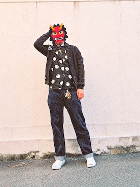 「CHUMS（チャムス）のアイテム（財布/小物）」を使った、Rumina Dei -Voice-さん（メンズ・183cm）の春コーディネート