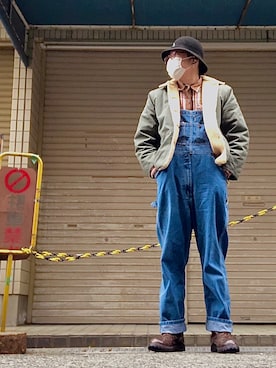 「Subciety（サブサエティ）のアイテム（ジャケット/アウター）」を使った、Rumina Dei -Voice-さん（メンズ・183cm）の冬コーディネート