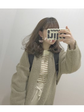 「サーマルスカート」｜えだ( ¨̮ )さん（レディース・156cm）の春コーディネート