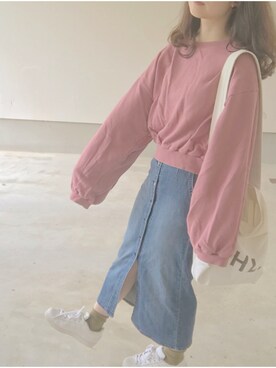 えだ( ¨̮ )さん（レディース・156cm）の秋コーディネート