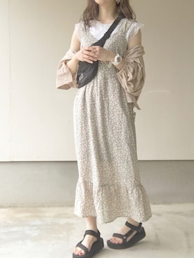 えだ( ¨̮ )さん（レディース・156cm）の夏コーディネート