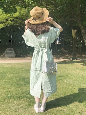 えだ( ¨̮ )さん（レディース・156cm）の夏コーディネート