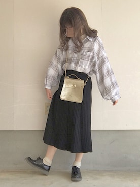 えだ( ¨̮ )さん（レディース・156cm）の秋コーディネート