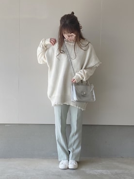 えだ( ¨̮ )さん（レディース・156cm）の春コーディネート