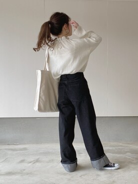 えだ( ¨̮ )さん（レディース・156cm）の春コーディネート