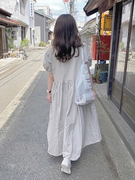 「sakishimatokyo（サキシマトーキョー）のアイテム（ワンピース/ドレス）」を使った、えだ( ¨̮ )さん（レディース・155cm）の夏コーディネート