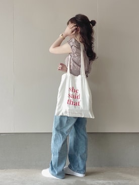 えだ( ¨̮ )さん（レディース・155cm）の夏コーディネート