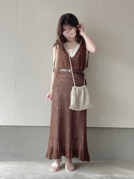 ベルトを使った キャミワンピ の人気ファッションコーディネート 髪型 ロングヘアー Wear ベルトを使った キャミワンピ の人気ファッションコーディネート 髪型 ロングヘアー Wear