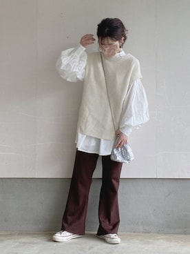 えだ( ¨̮ )さん(レディース・155cm)の秋コーディネート