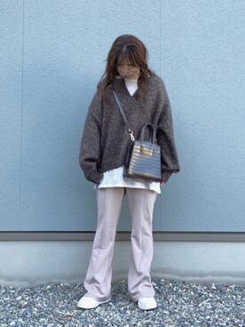 ニット セーターを使った Gu新作 のレディース人気ファッションコーディネート Wear