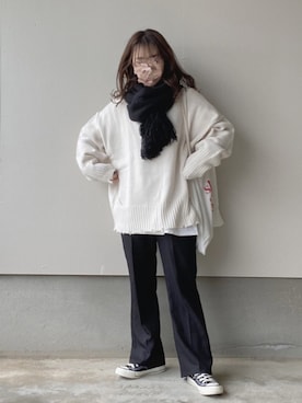 えだ( ¨̮ )さん（レディース・155cm）の冬コーディネート