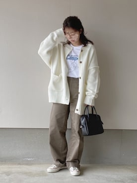 えだ( ¨̮ )さん（レディース・155cm）の春コーディネート