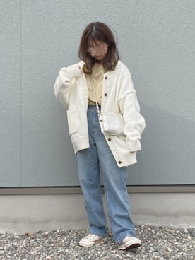 えだ( ¨̮ )さん（レディース・155cm）の春コーディネート