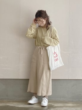 えだ( ¨̮ )さん（レディース・155cm）の春コーディネート