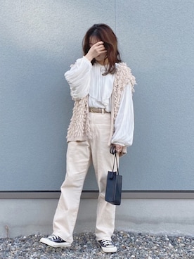 えだ( ¨̮ )さん（レディース・155cm）の春コーディネート