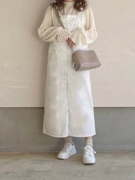 えだ( ¨̮ )さん（レディース・155cm）の春コーディネート