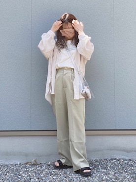 えだ( ¨̮ )さん(レディース・155cm)の春コーディネート