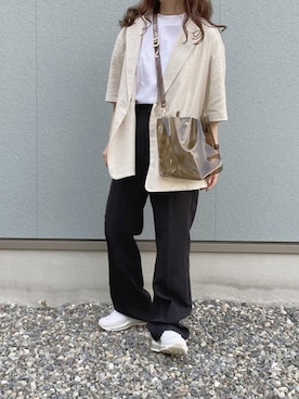 えだ( ¨̮ )さん(レディース・155cm)の春コーディネート