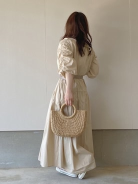 えだ( ¨̮ )さん（レディース・155cm）の春コーディネート