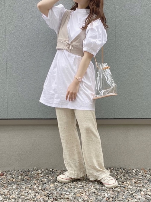 セール】2021SS 総レースフレアパンツ（その他パンツ）｜tiptop