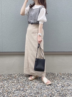 「Per sist ence（パーシエンス）のアイテム」を使った、えだ( ¨̮ )さん（レディース・155cm）の夏コーディネート