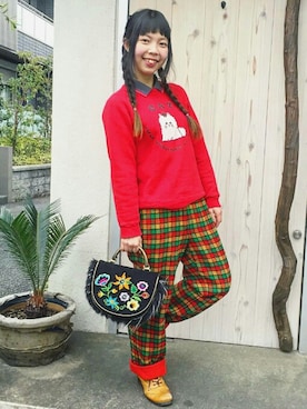 「Irregular Choice（イレギュラーチョイス）のアイテム（バッグ）」を使った、Chie＊さん（レディース・159cm）の冬コーディネート