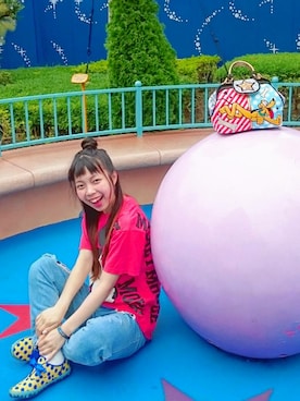 「トゥーンタウン」｜Chie＊さん（レディース・159cm）の夏コーディネート