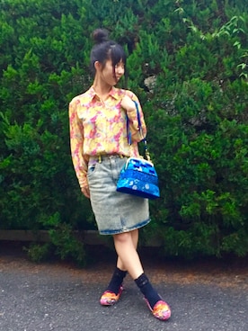 「Irregular Choice（イレギュラーチョイス）のアイテム（バッグ）」を使った、Chie＊さん（レディース・159cm）の秋コーディネート