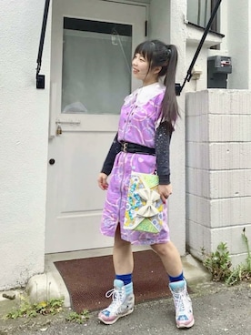 「ラベンダー」｜「アイテム（雑貨/ホビー）」を使った、Chie＊さん（レディース・159cm）の春コーディネート