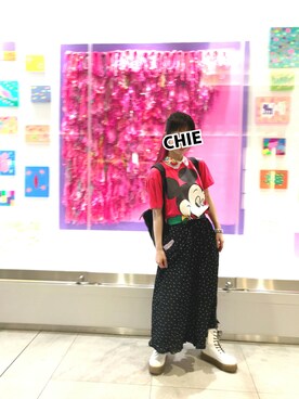 「レースアップシューズ」｜「アイテム（雑貨/ホビー）」を使った、Chie＊さん（レディース・159cm）の秋コーディネート