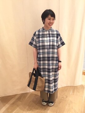 シャツワンピースを使った マドラスチェック のコーディネート一覧 ユーザー ショップスタッフ Wear