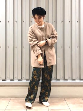 「USAコットン」｜「アイテム（パンツ）」を使った、coenたやさん（レディース・152cm）の秋コーディネート